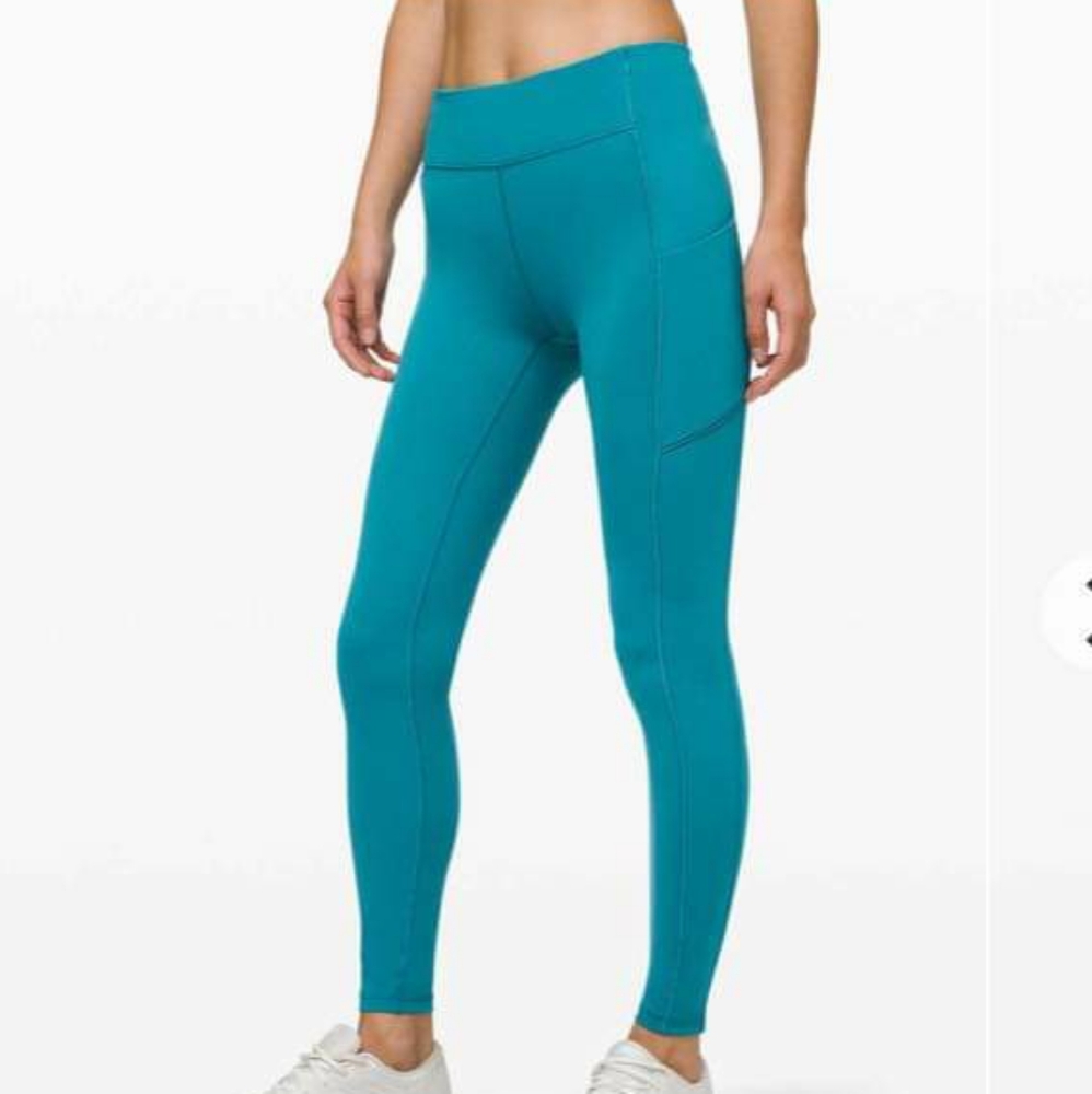 Lululemon Speed Up Tight MR 25" Ice Cave Size 10